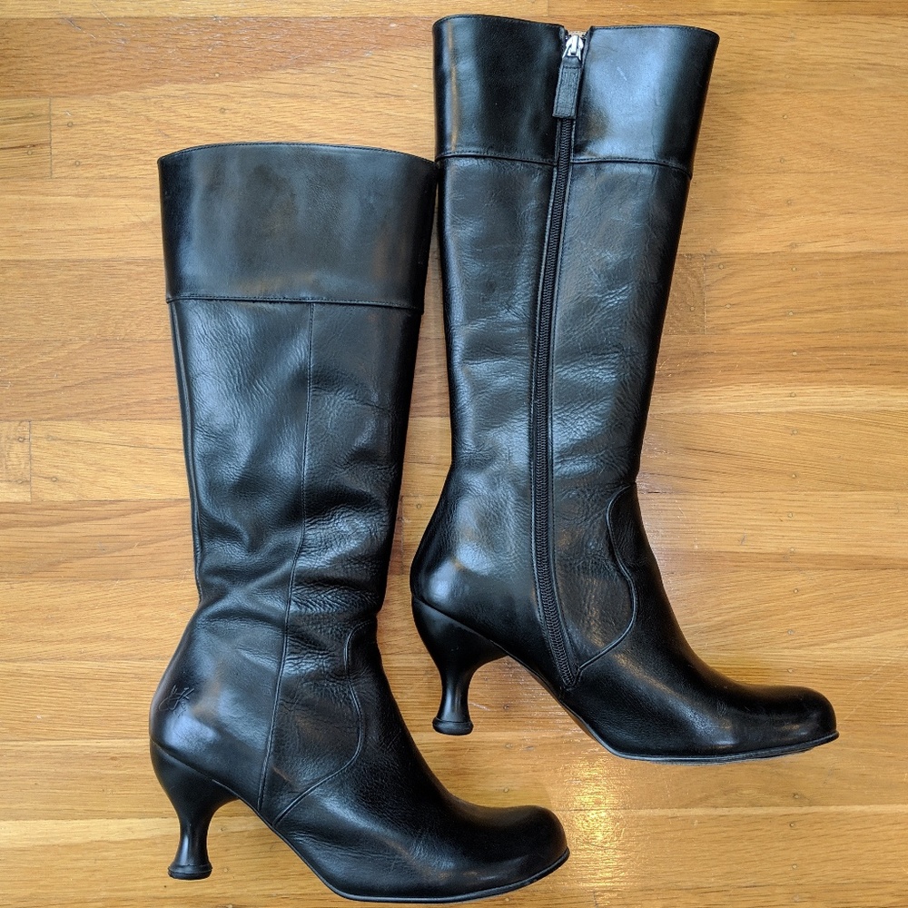Fluevog Bellevues Knee-high Leather Boots 9.5